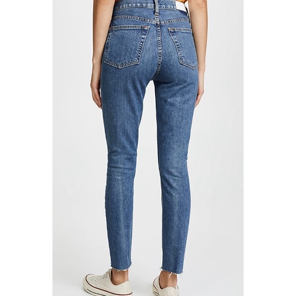 RE/DONE High Rise Ankle Crop Jeans - Picture 4 of 6